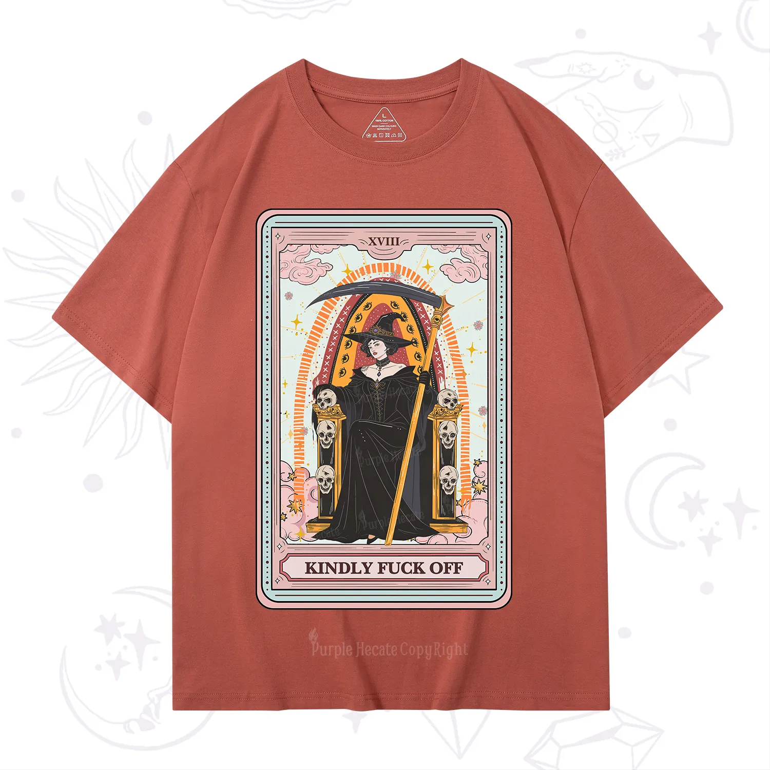 Purplehecate The Kindly Fuck Off Tarot T-Shirt
