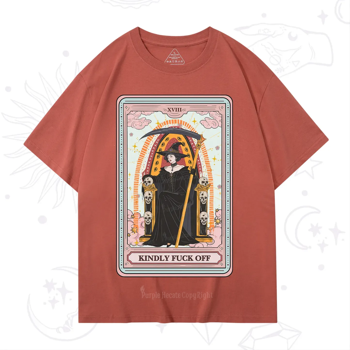Purplehecate The Kindly Fuck Off Tarot T-Shirt