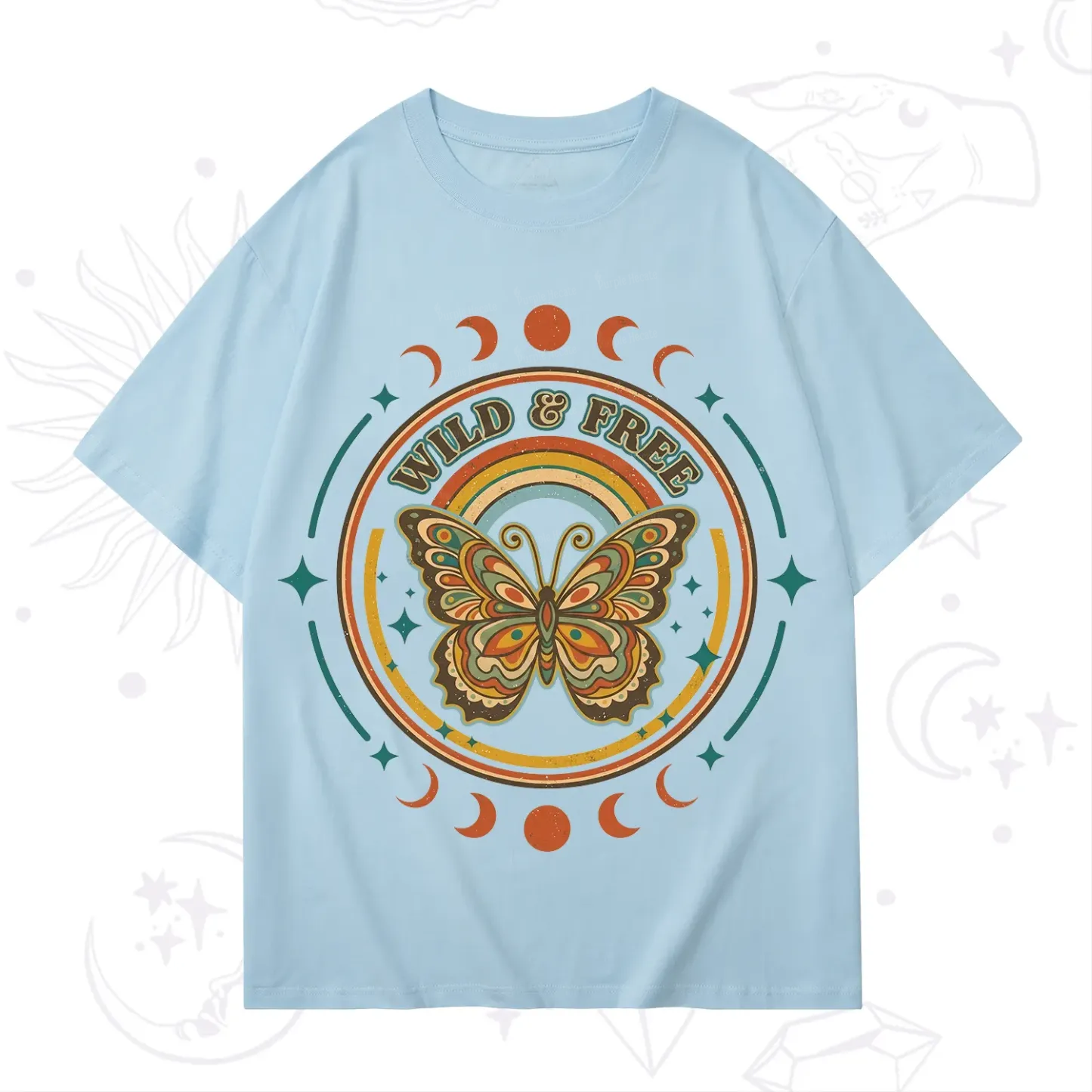 Purplehecate Wild?And?Free?Butterfly T-Shirt