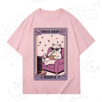 Purplehecate The Snack Queen Cat Tarot T-Shirt