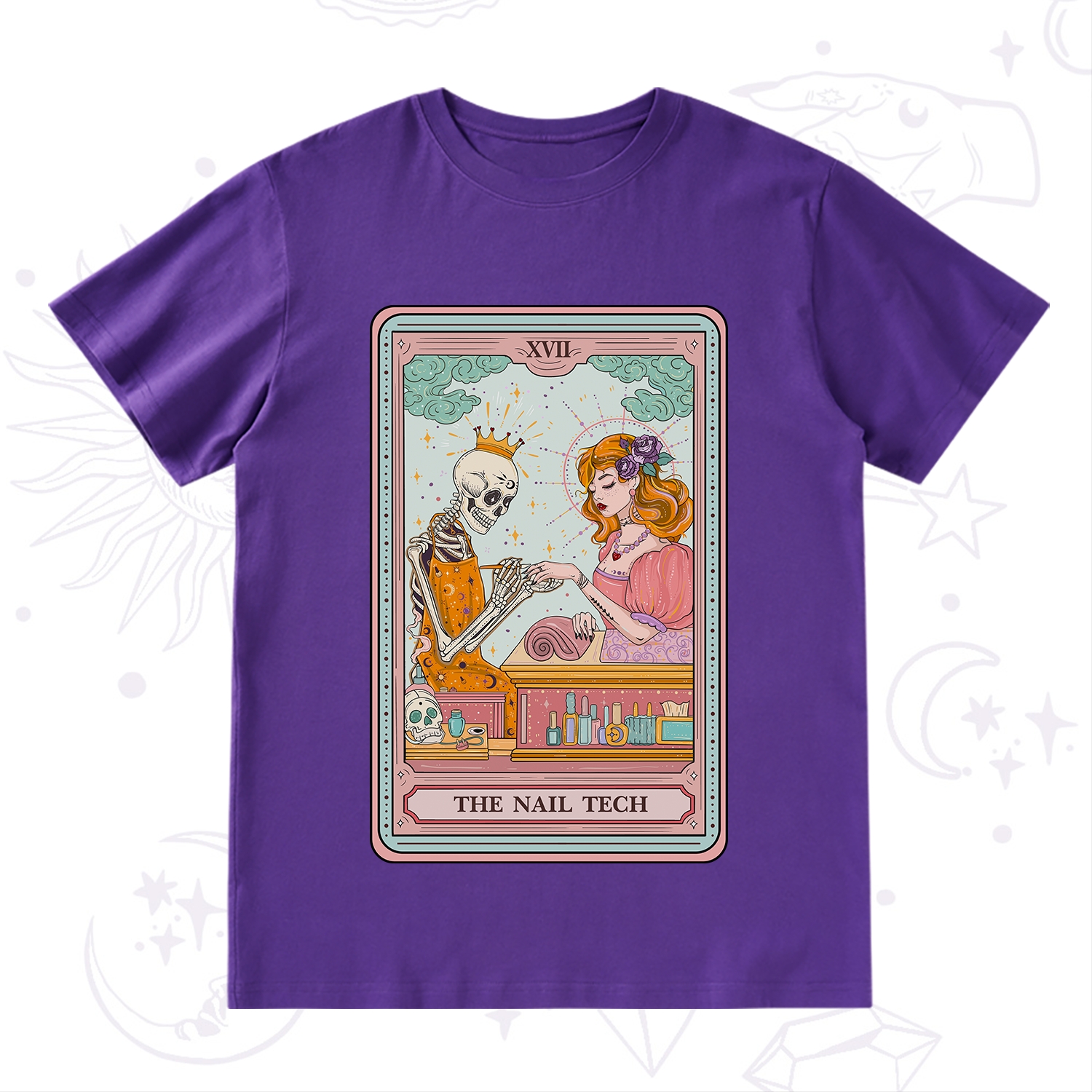 Purplehecate The Nail Tech Life Tarot T-Shirt