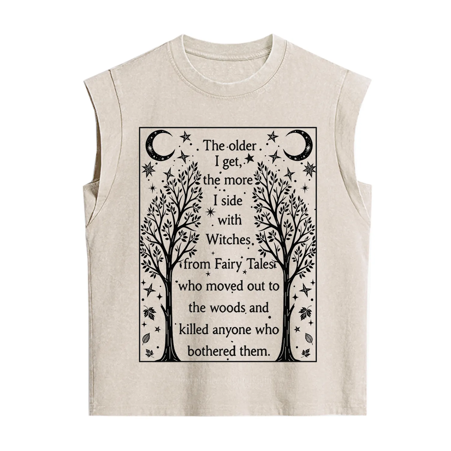 Purplehecate Side With Witches Vintage Washed Tank