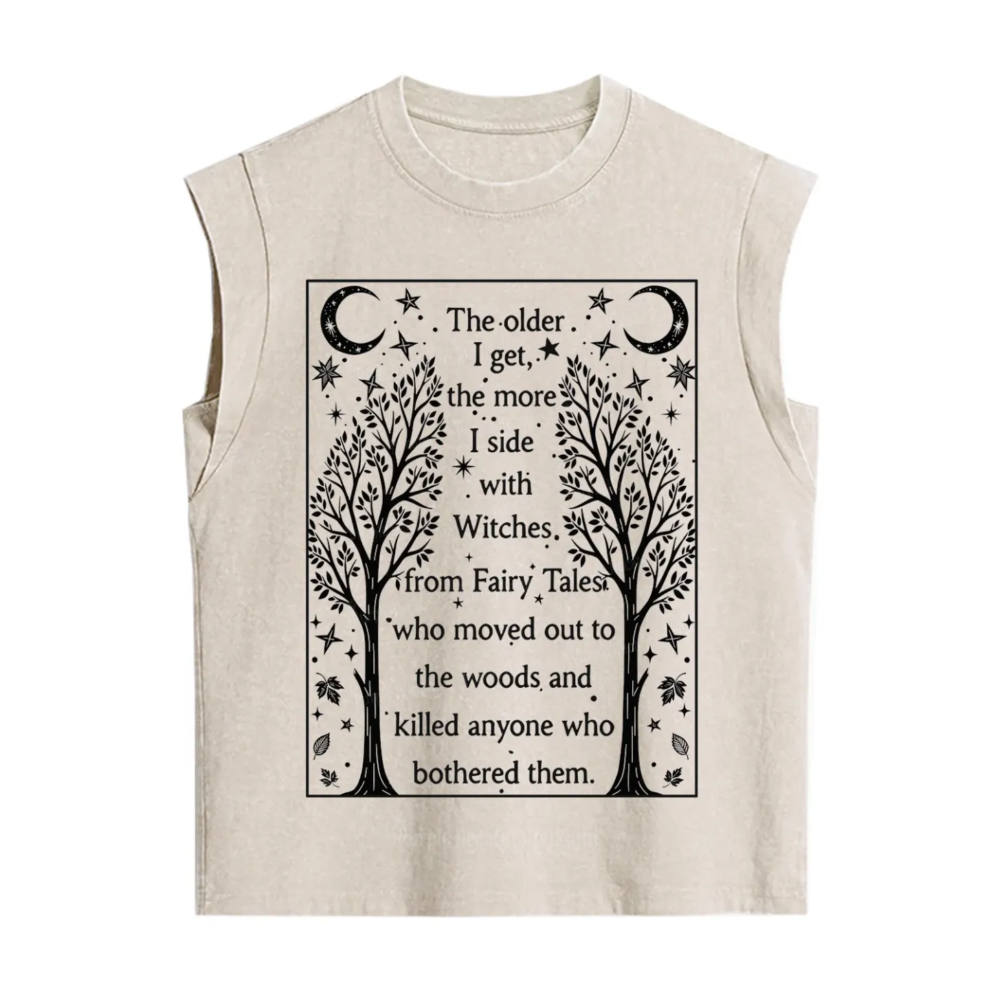 Purplehecate Side With Witches Vintage Washed Tank