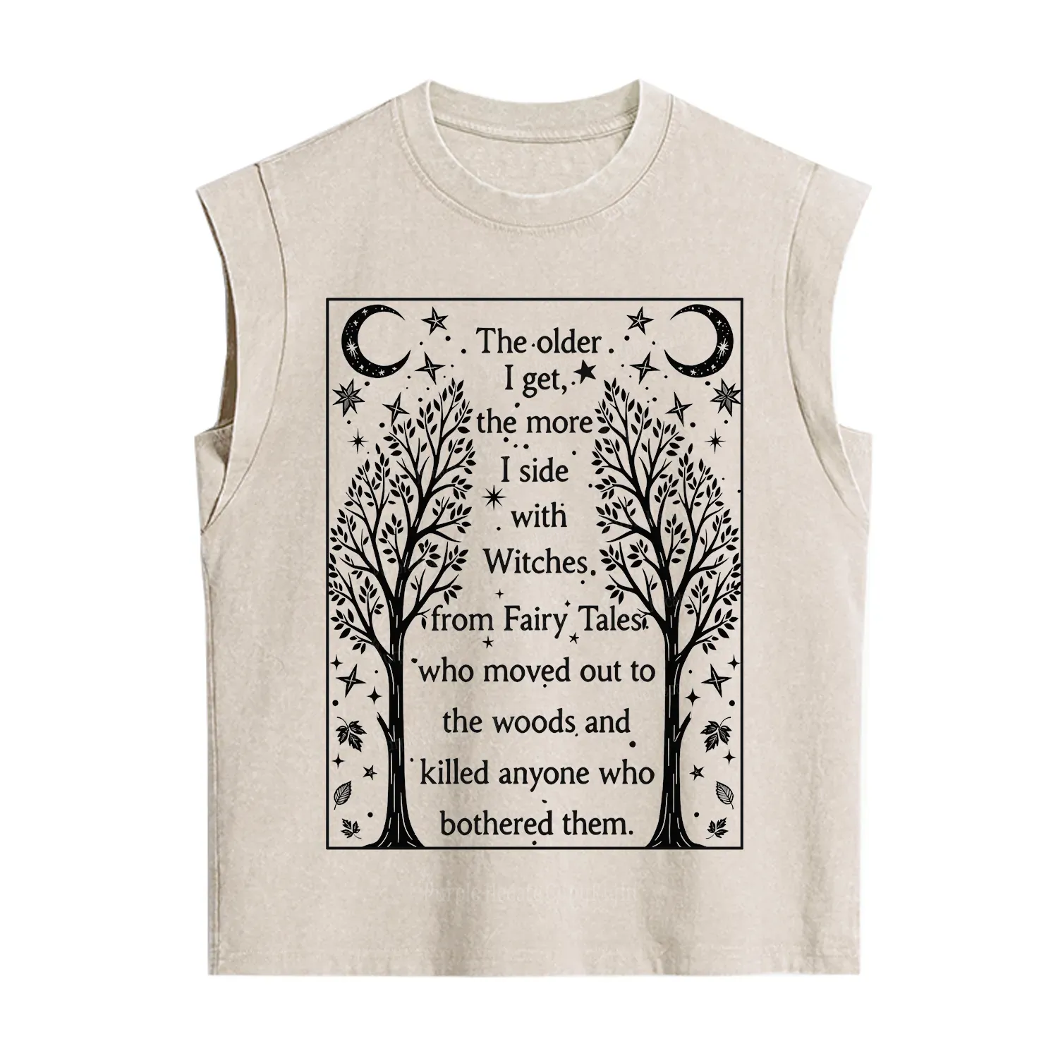 Purplehecate Side With Witches Vintage Washed Tank