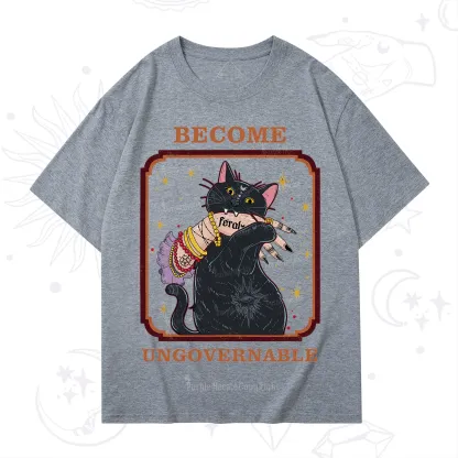 Purplehecate Become Ungovernable Cat T-Shirt