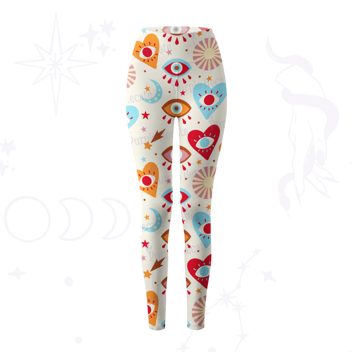 Purplehecate The Enchanted Eye of Love Yoga Pants