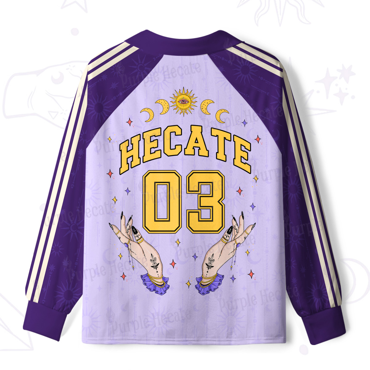 Purplehecate Hecate Moonlight Sorcery Long Sleeve Jersey Shirt