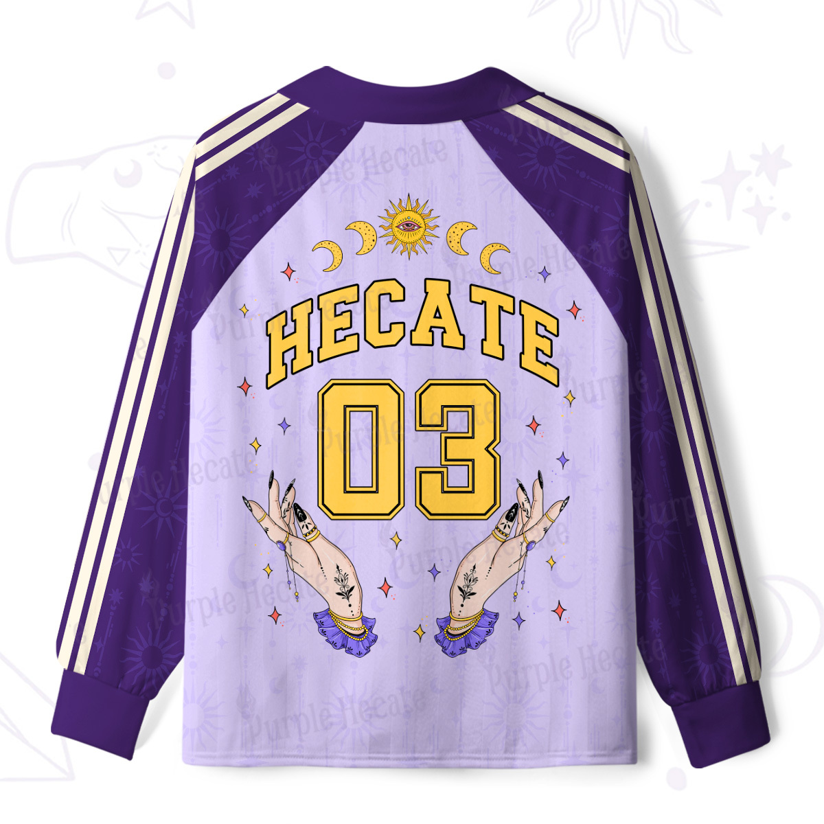 Purplehecate Hecate Moonlight Sorcery Long Sleeve Jersey Shirt
