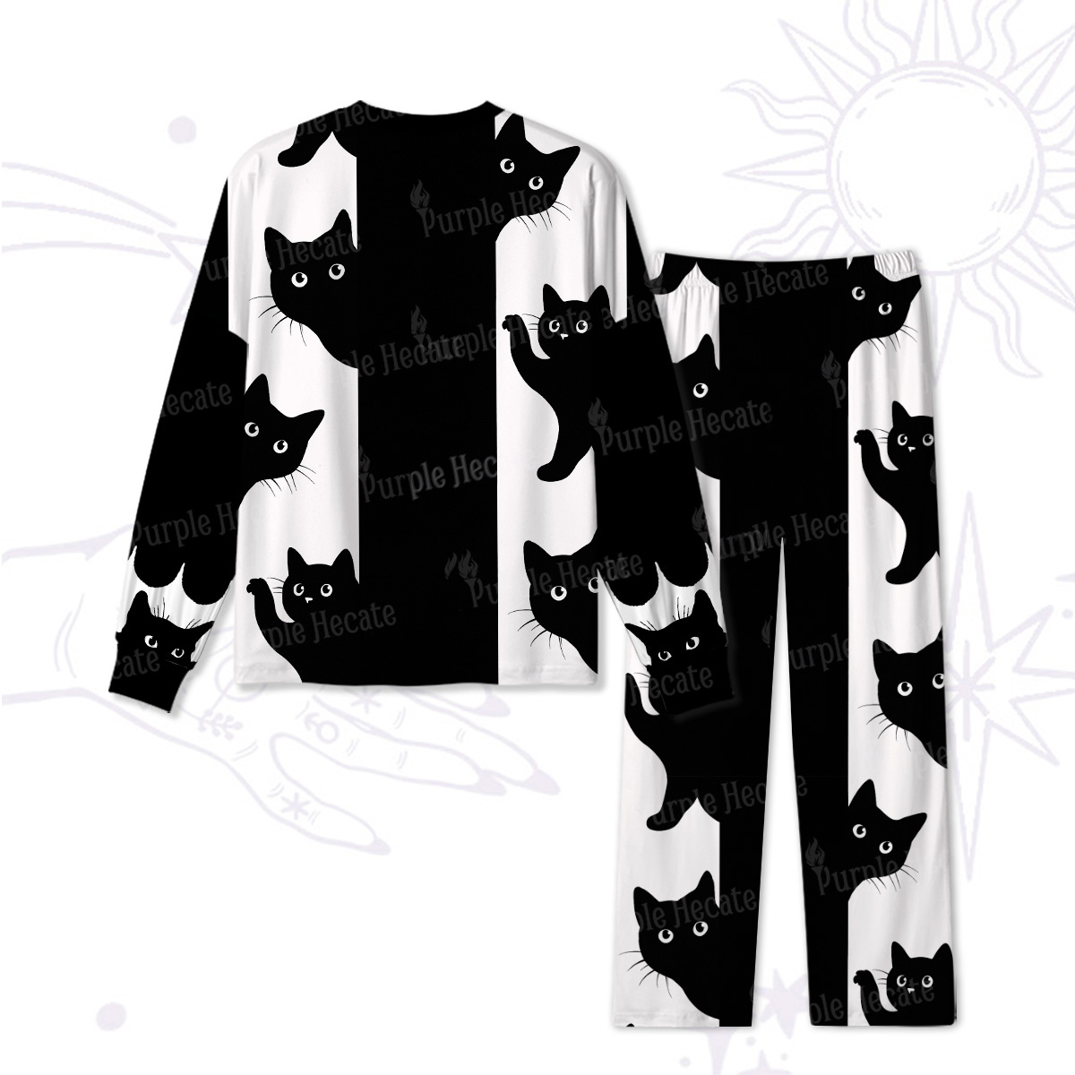 Purplehecate Peekaboo Cats Pajamas