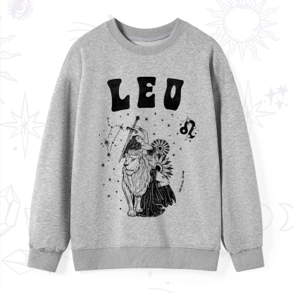 Purplehecate Leo Zodiac Glyphs  Sweatshirt