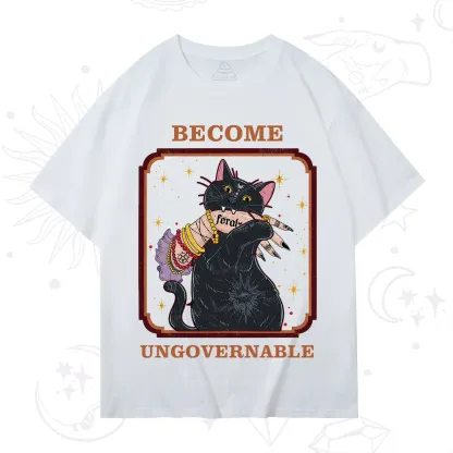 Purplehecate Become Ungovernable Cat T-Shirt