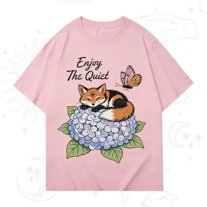 Purplehecate Enjoy The Quiet Fox T-Shirt