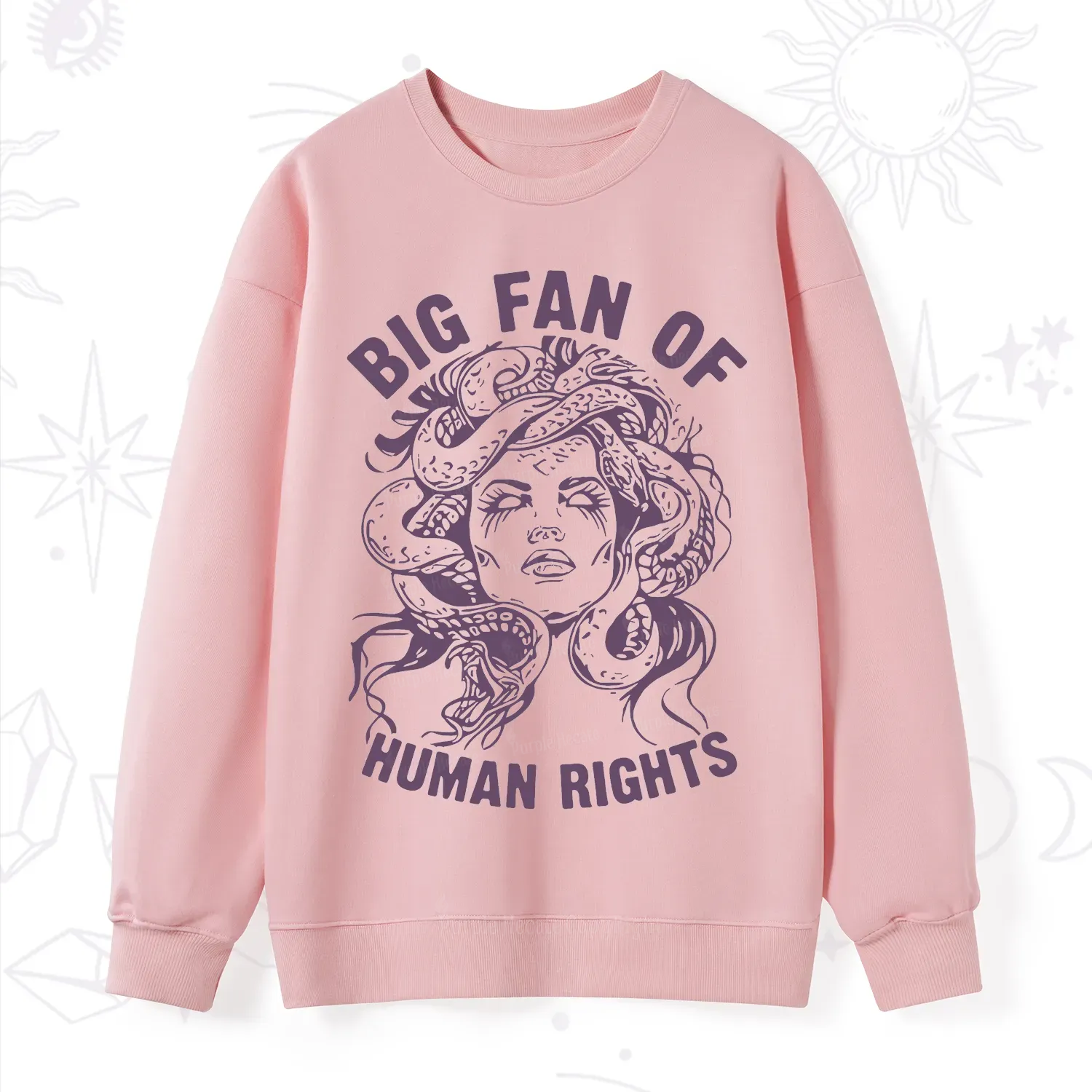Purplehecate Big Fan of Human Rights Sweatshirt