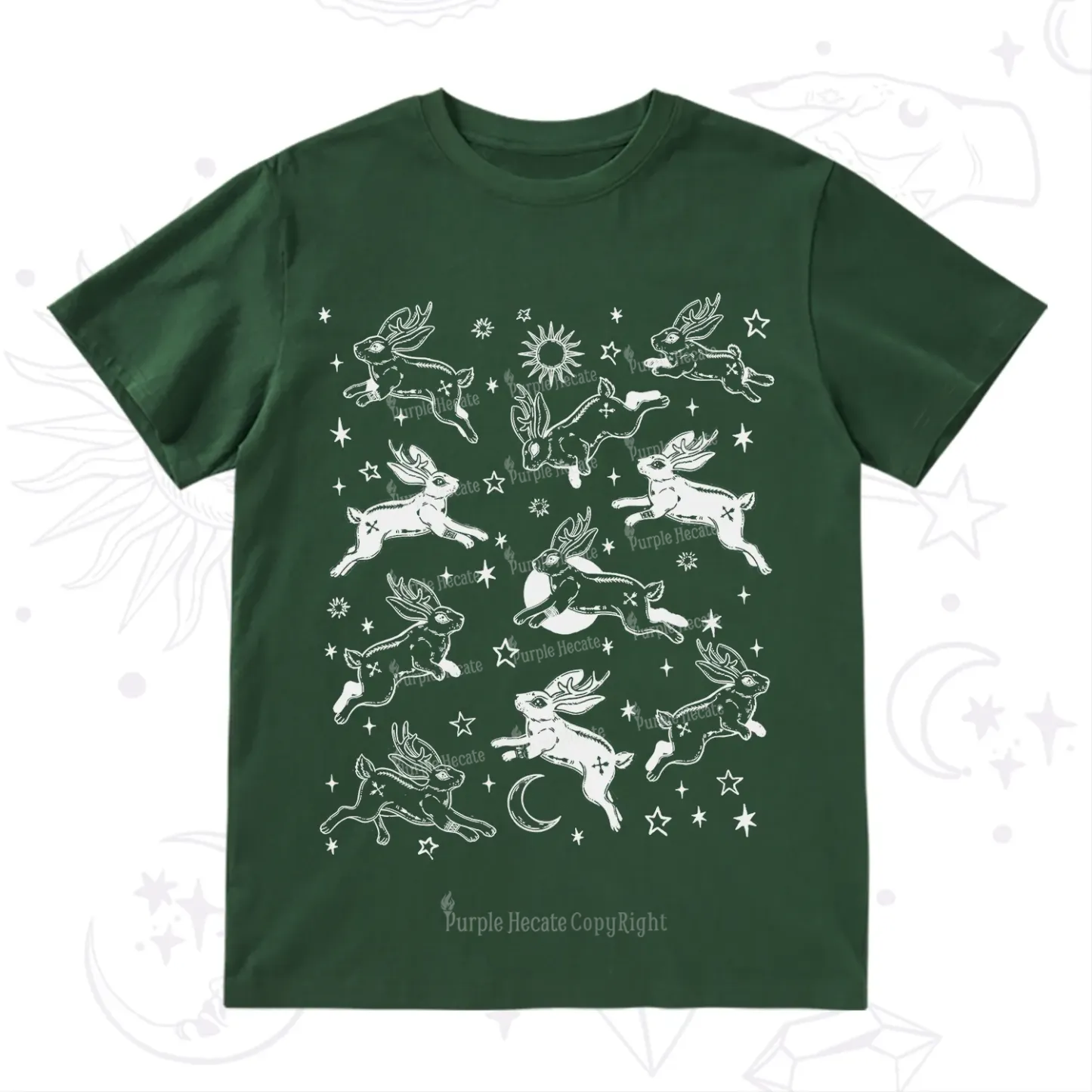 Purplehecate Bunnies in Space T-Shirt