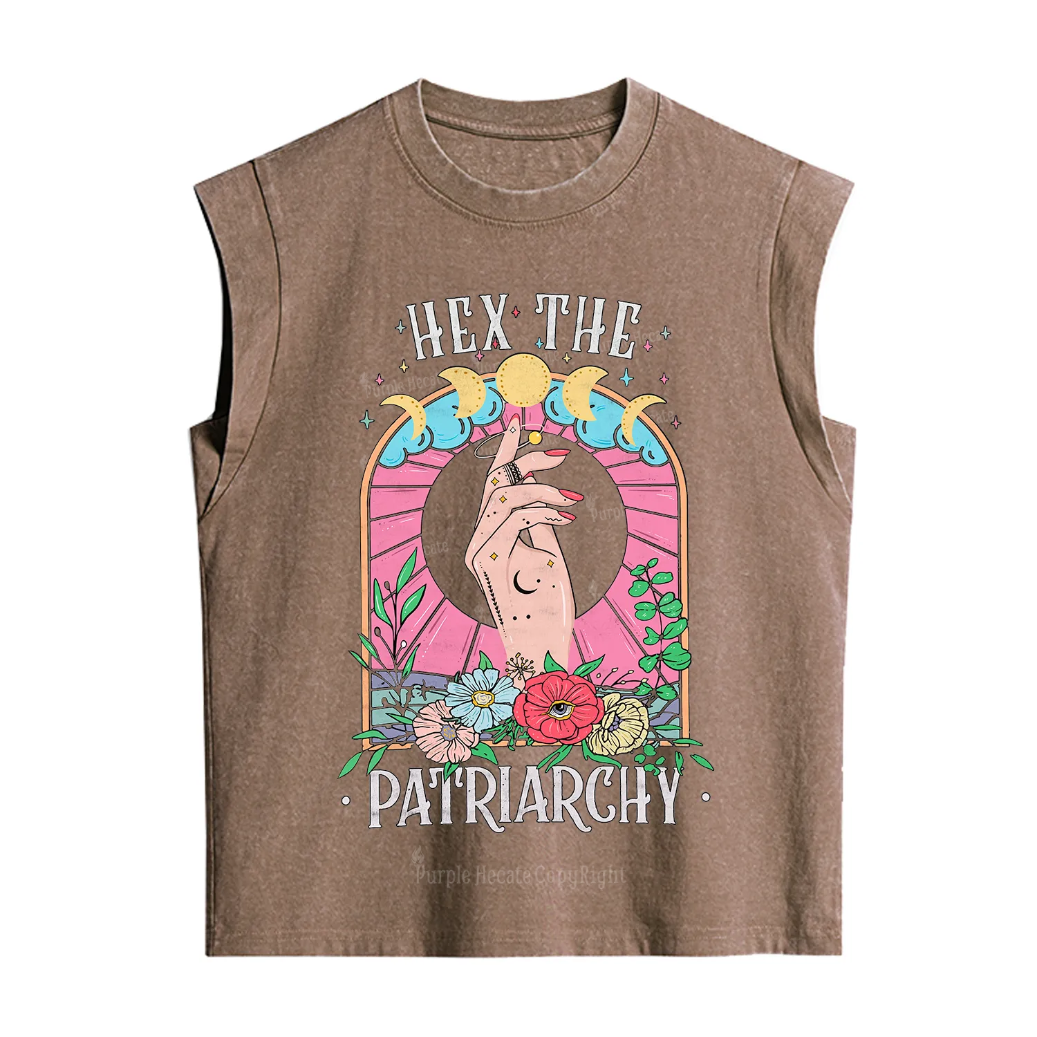 Purplehecate Hex The Patriarchy Vintage Washed Tank