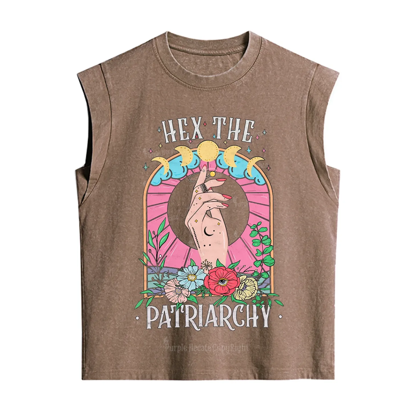 Purplehecate Hex The Patriarchy Vintage Washed Tank