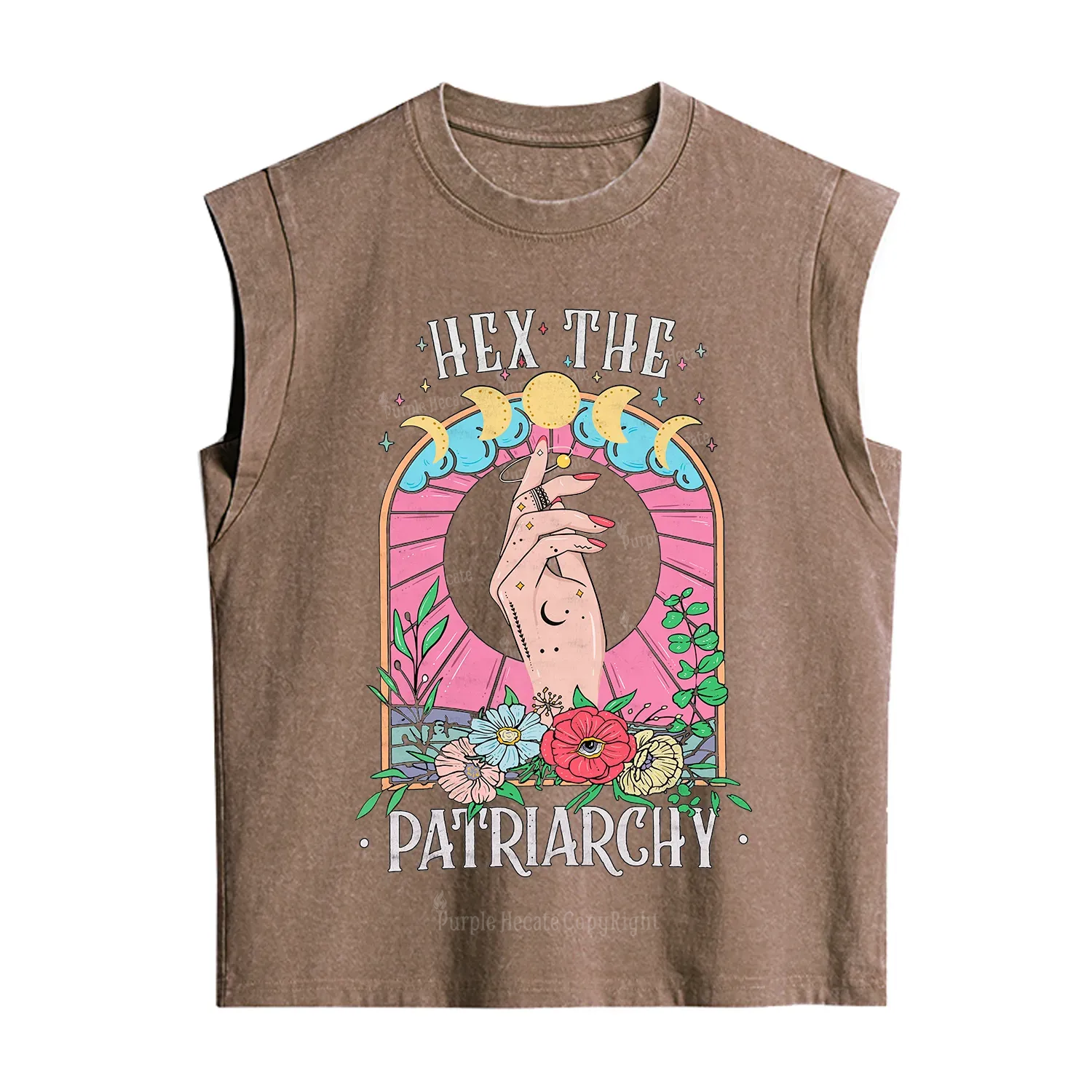 Purplehecate Hex The Patriarchy Vintage Washed Tank