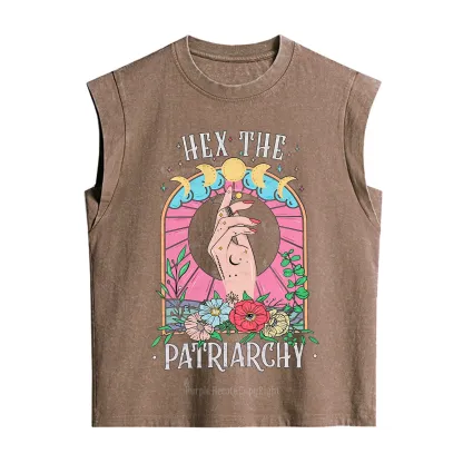 Purplehecate Hex The Patriarchy Vintage Washed Tank