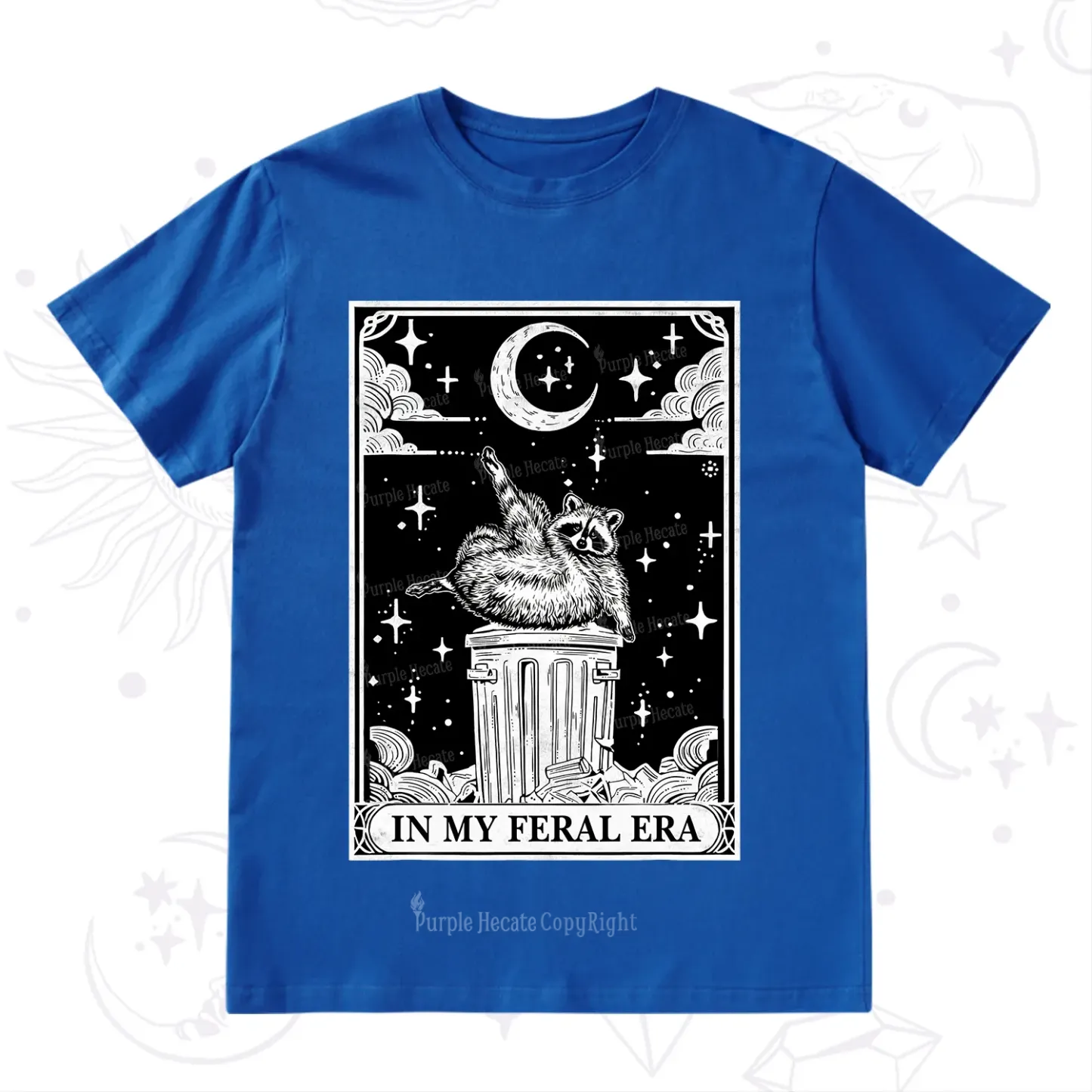 Purplehecate In My Feral Era Raccoon Tarot T-Shirt