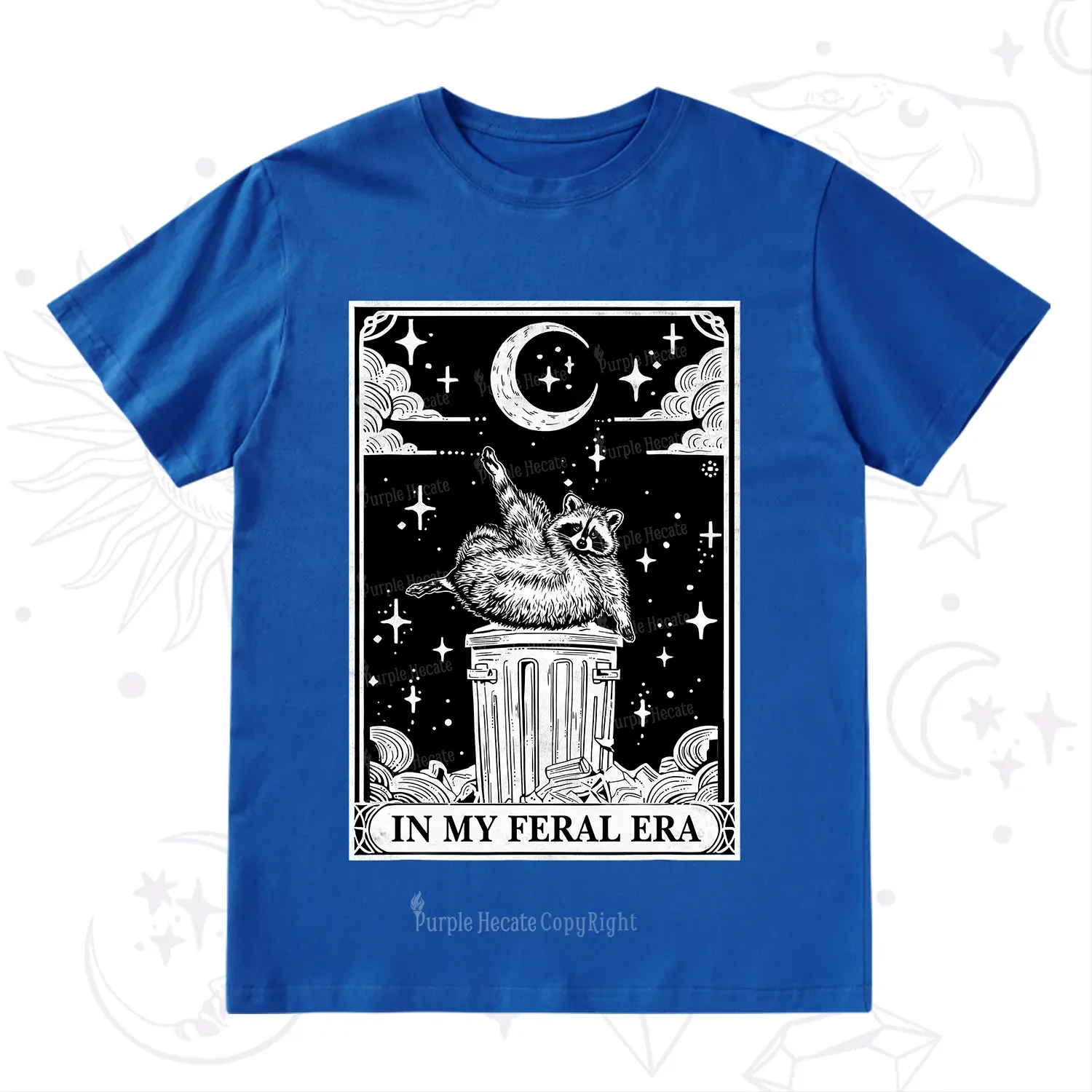 Purplehecate In My Feral Era Raccoon Tarot T-Shirt