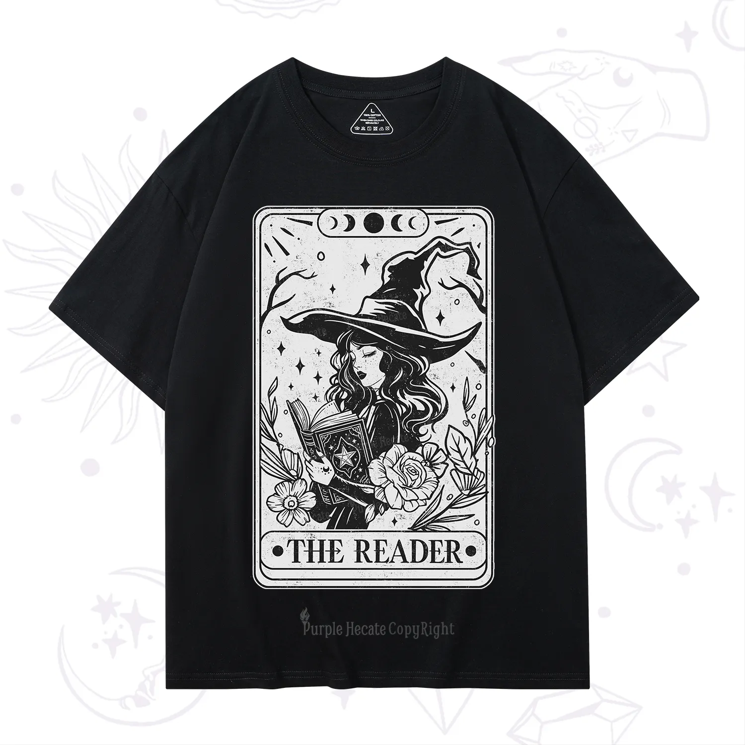 Purplehecate The Witch Reader Tarot T-Shirt
