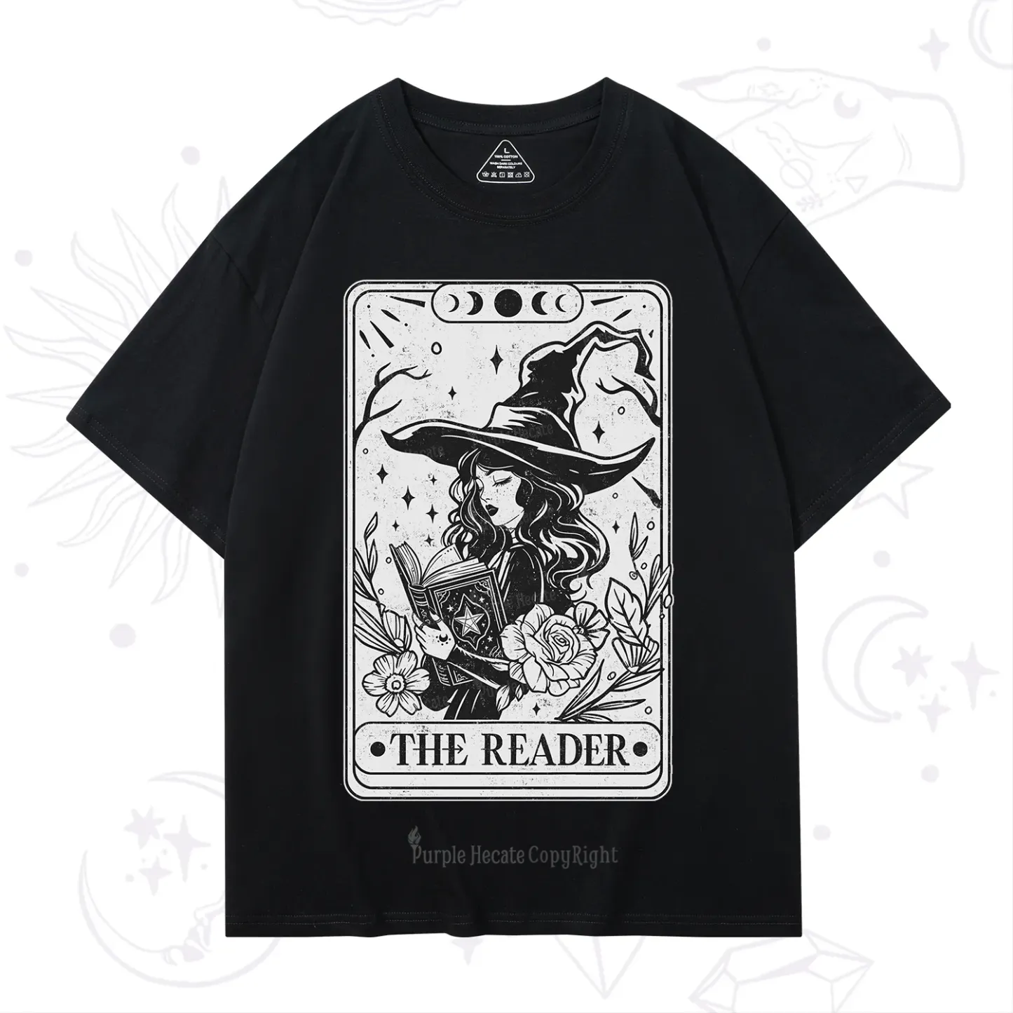 Purplehecate The Witch Reader Tarot T-Shirt