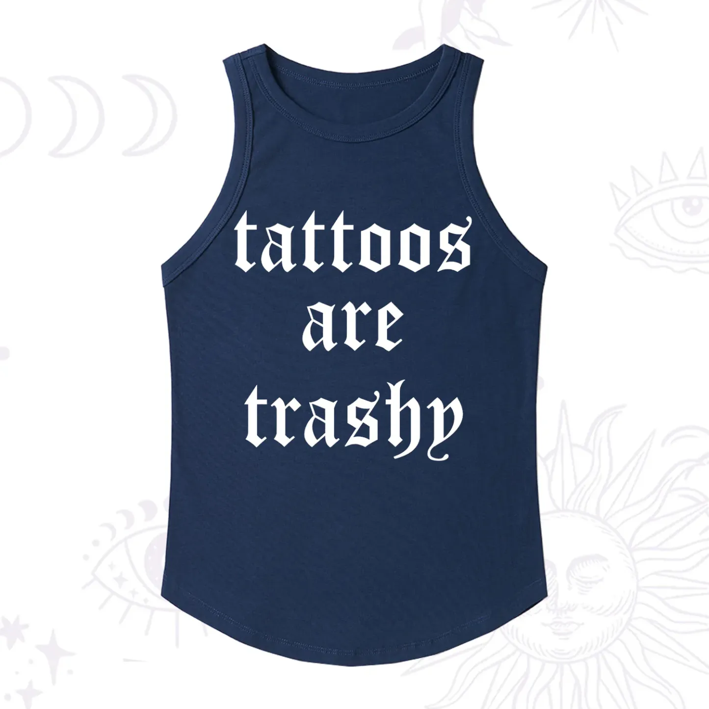 Purplehecate Tattoos Are Trashy Racerback Tank Top