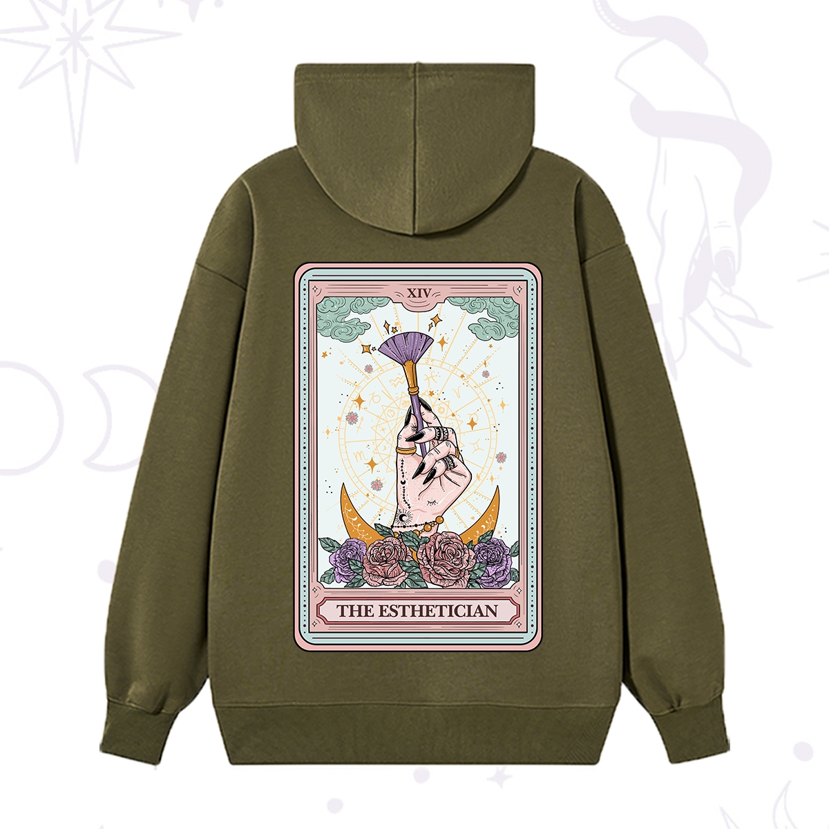 Purplehecate The Esthetician Tarot Card Hoodie
