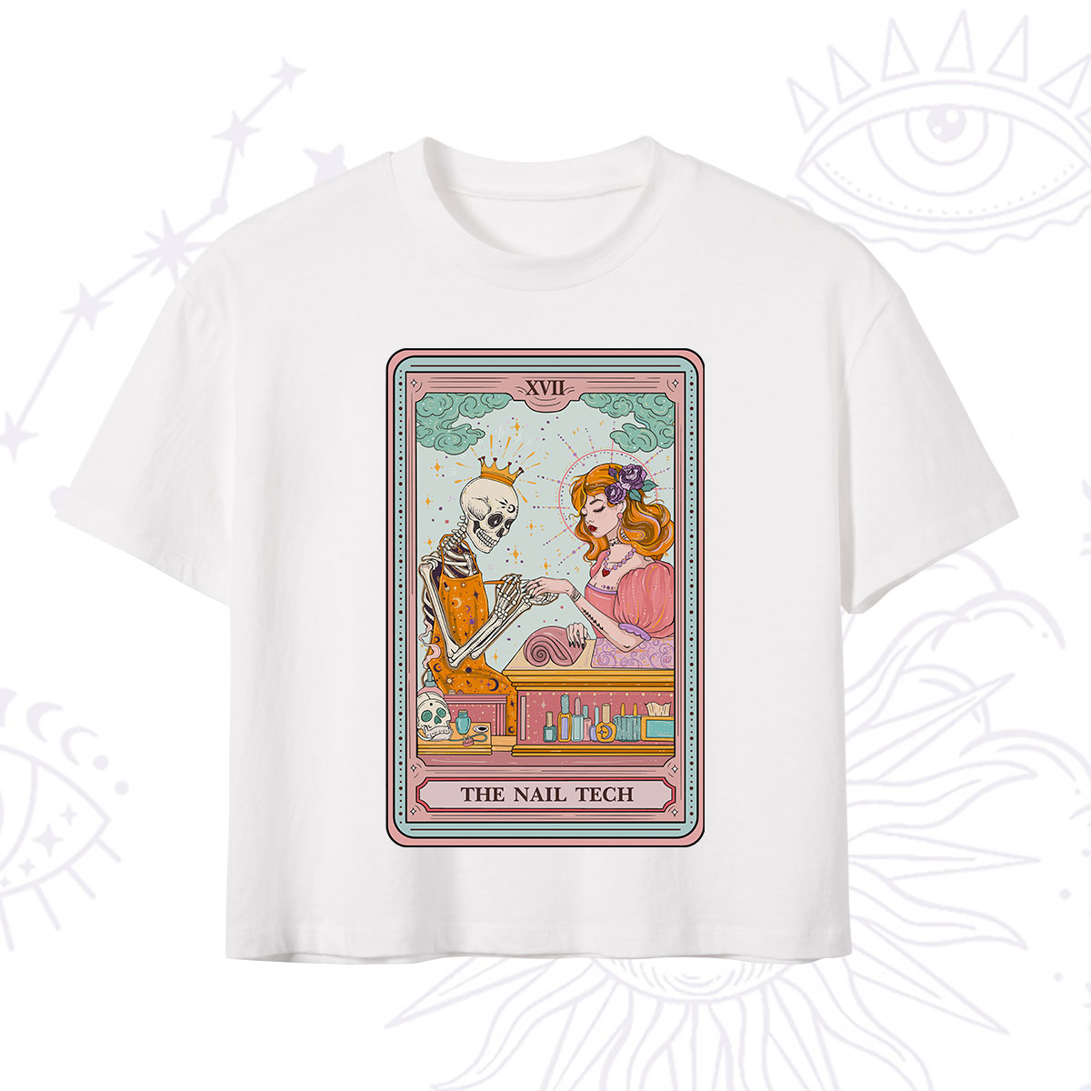 Purplehecate The Nail Tech Life Tarot Crop T-Shirt