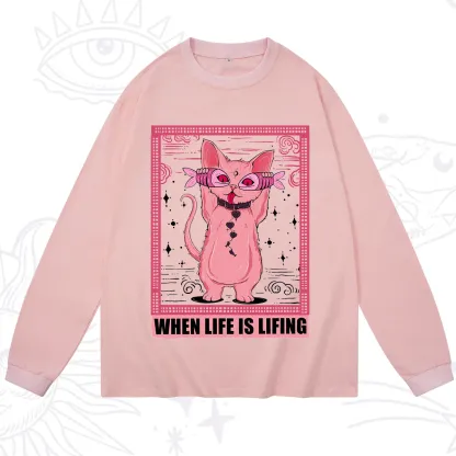 Purplehecate When Life Is Lifting Long Sleeve T-Shirt