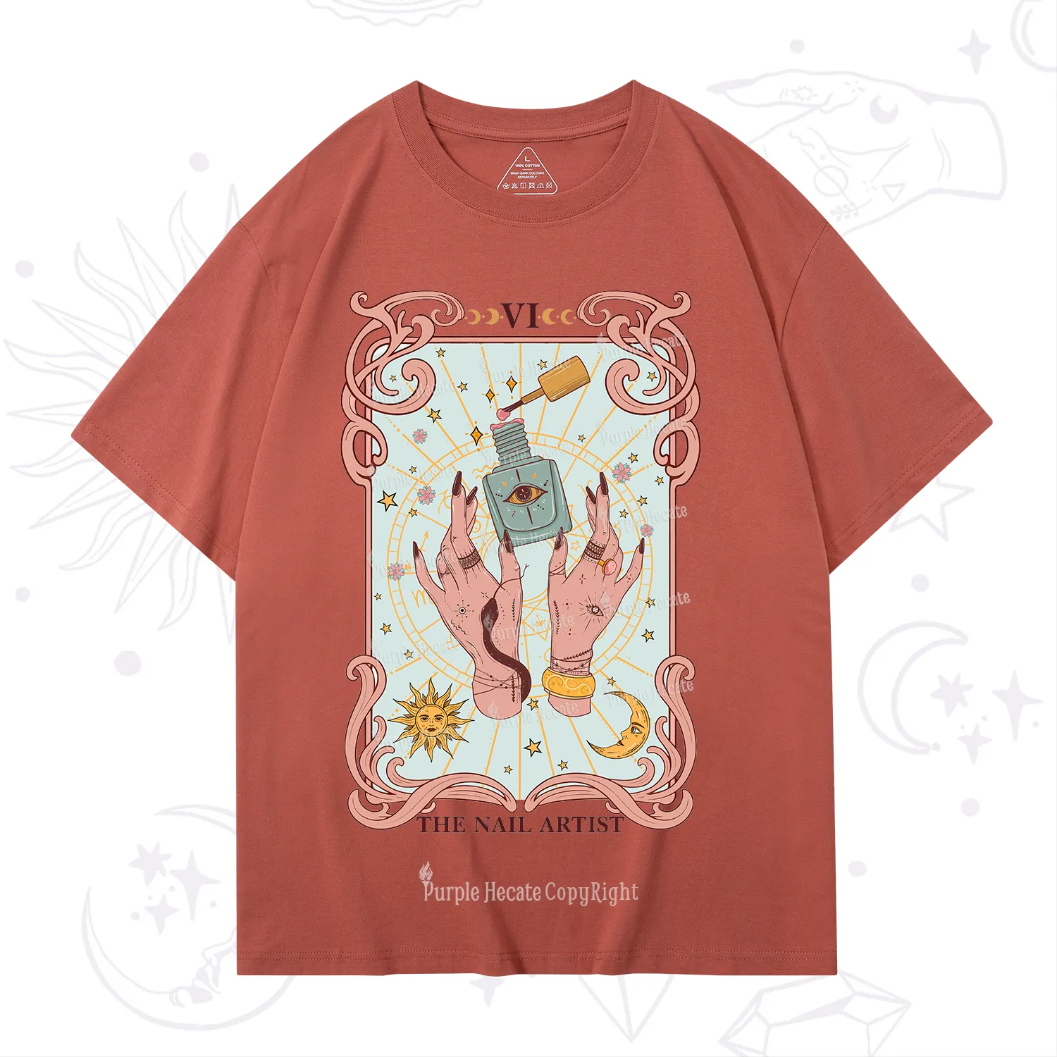 Purplehecate The Nail Artist Tarot T-Shirt