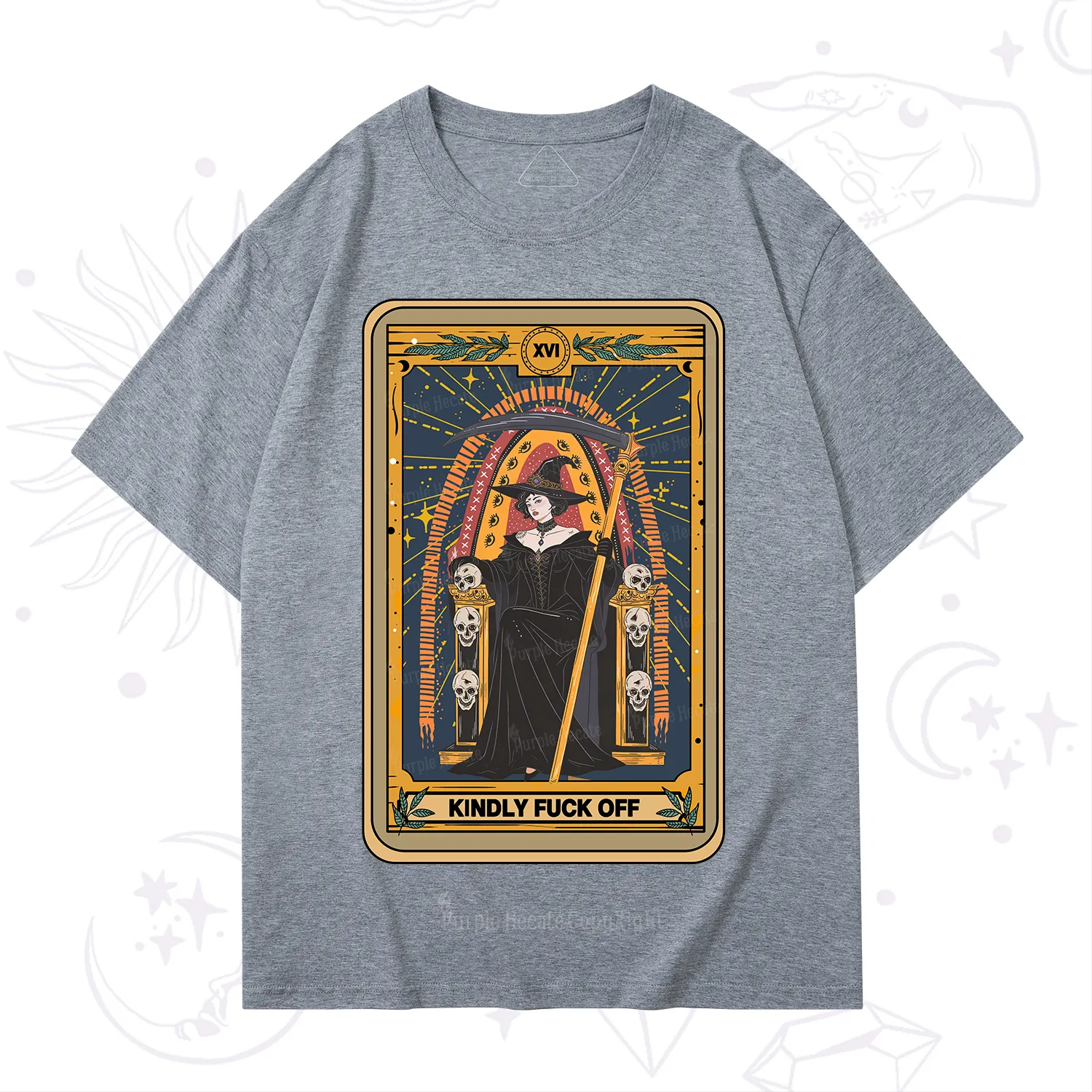 Purplehecate The Kindly Fuck Off Tarot T-Shirt