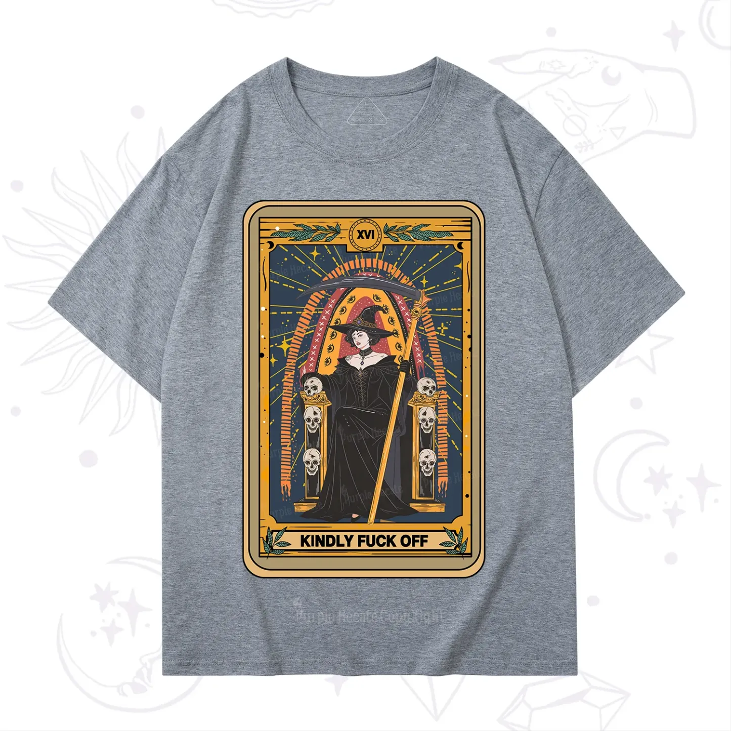 Purplehecate The Kindly Fuck Off Tarot T-Shirt
