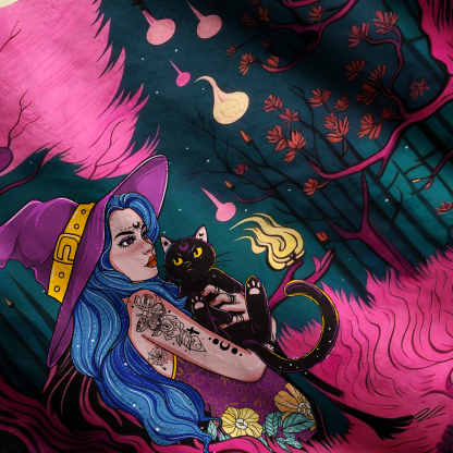 Purplehecate The Witch and Her Familia One Shoulder Sweaters
