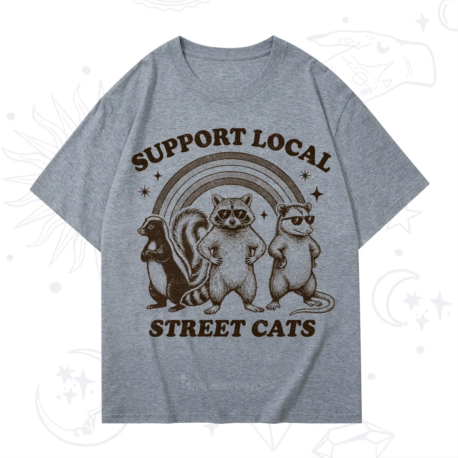 Purplehecate Support your local street cats T-Shirt