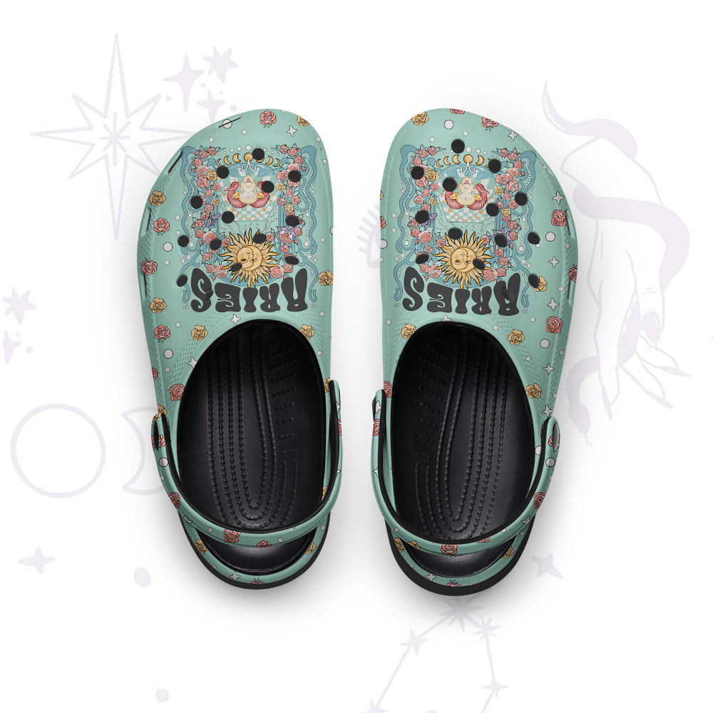 Purplehecate Aries Spirit Zodiac Rubber Clogs