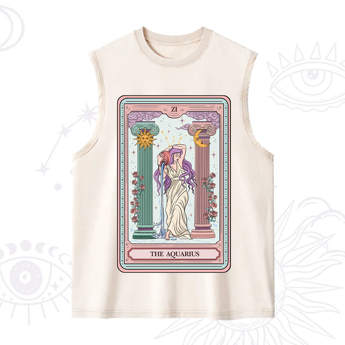 Purplehecate The Aquarius Goddess Tarot Washed Tank