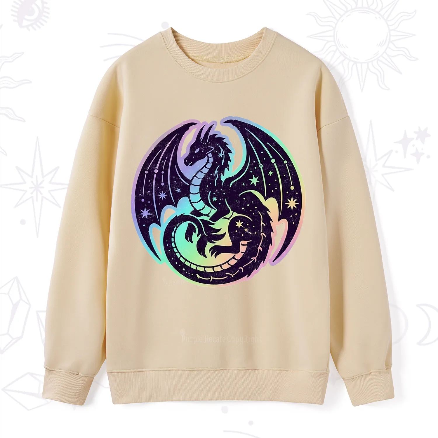 Purplehecate Cosmic Dragon Sweatshirt