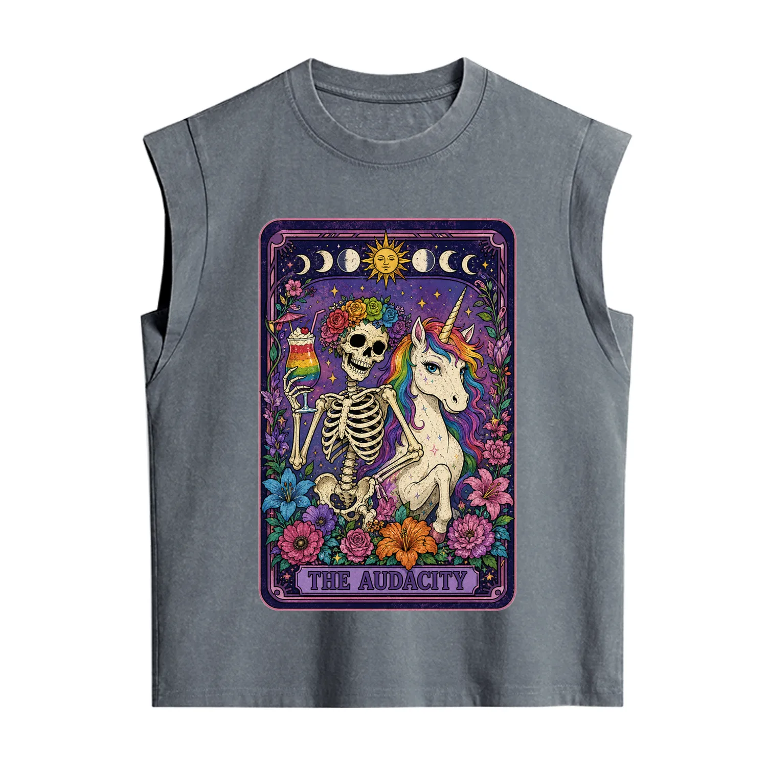 Purplehecate The Audacity Tarot Pride Rainbow Vintage Washed Tank
