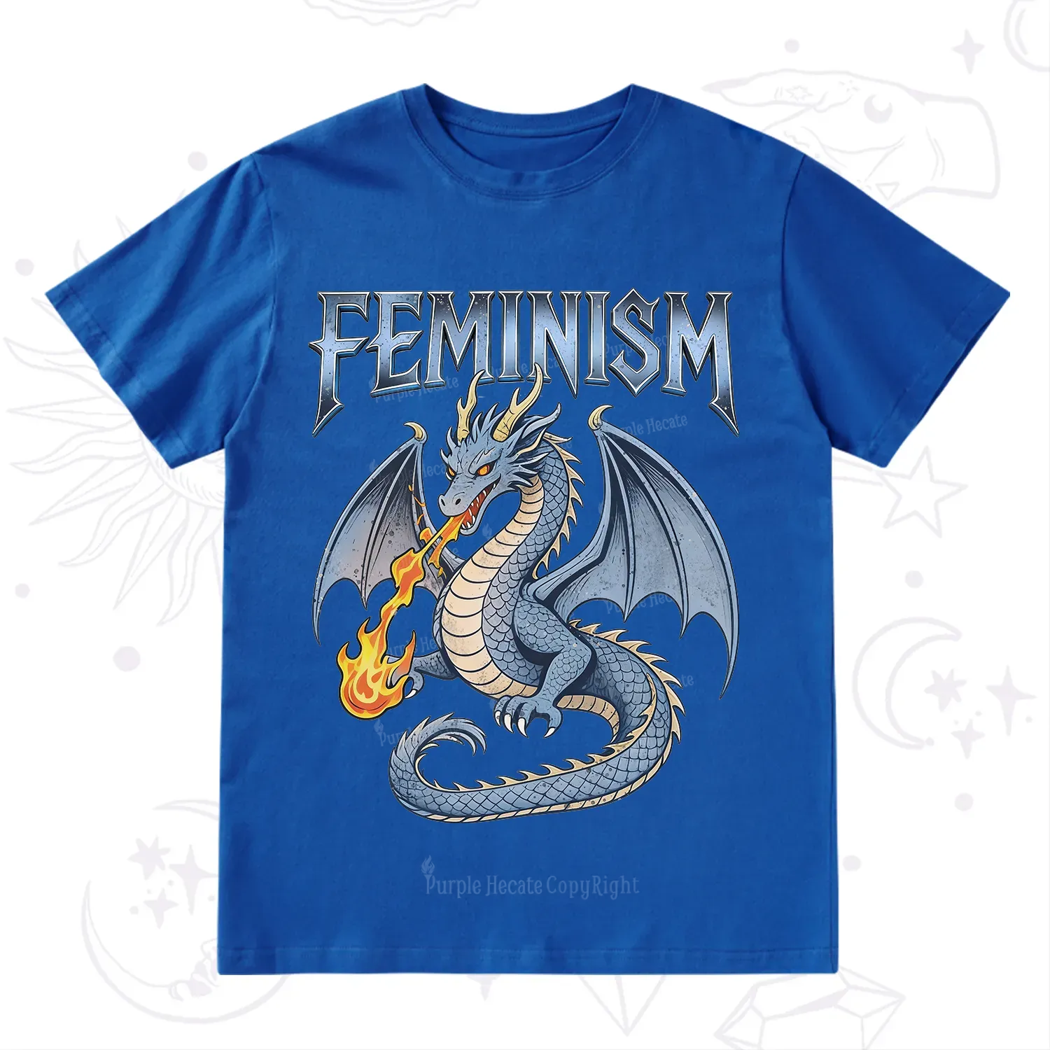 Purplehecate Feminism Dragon Fantasy T-Shirt