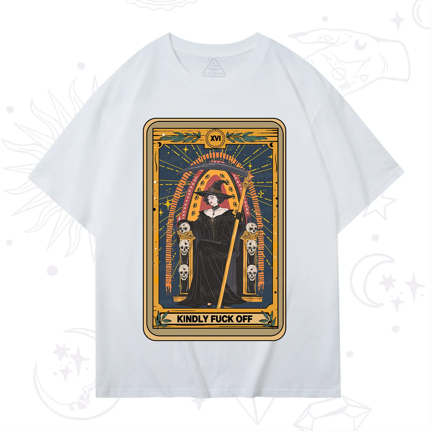 Purplehecate The Kindly Fuck Off Tarot T-Shirt