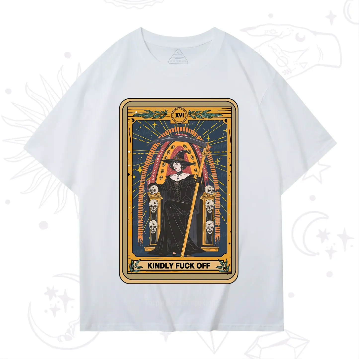 Purplehecate The Kindly Fuck Off Tarot T-Shirt