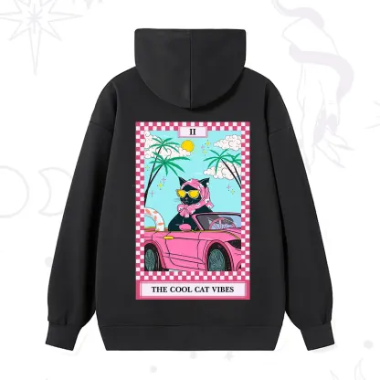 Purplehecate The Cool Cat Vibes Tarot Hoodie