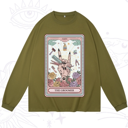 Purplehecate The Pet Groomer Tarot Card Long Sleeve T-Shirt