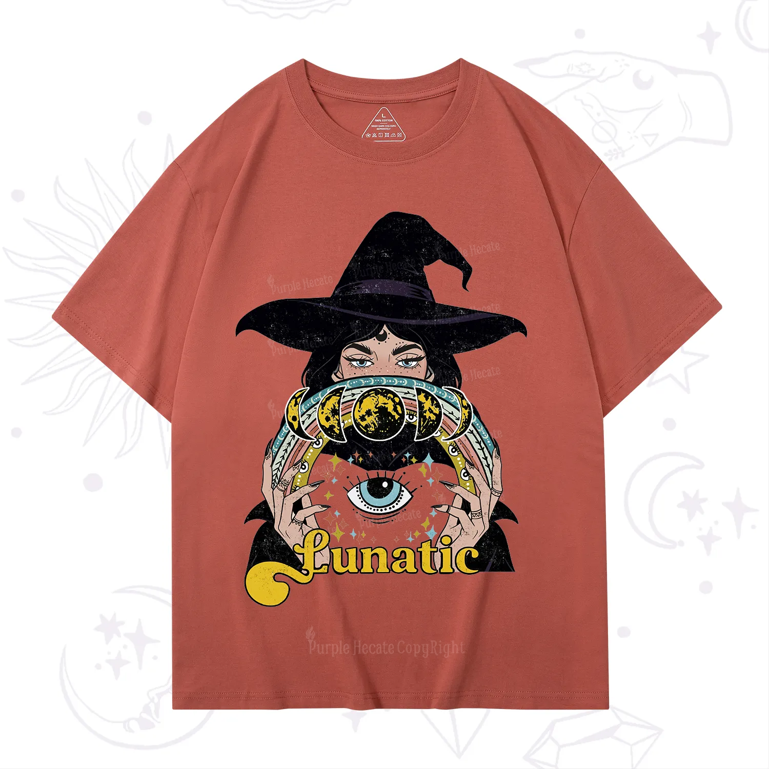 Purplehecate Witch of the Lunatic Moon Phase T-Shirt