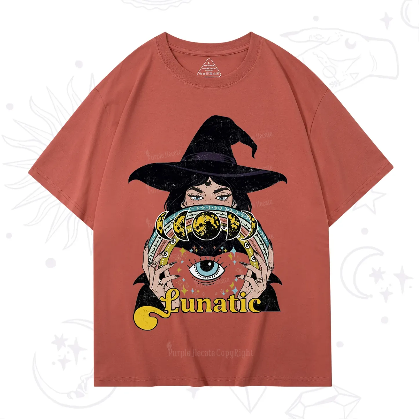 Purplehecate Witch of the Lunatic Moon Phase T-Shirt