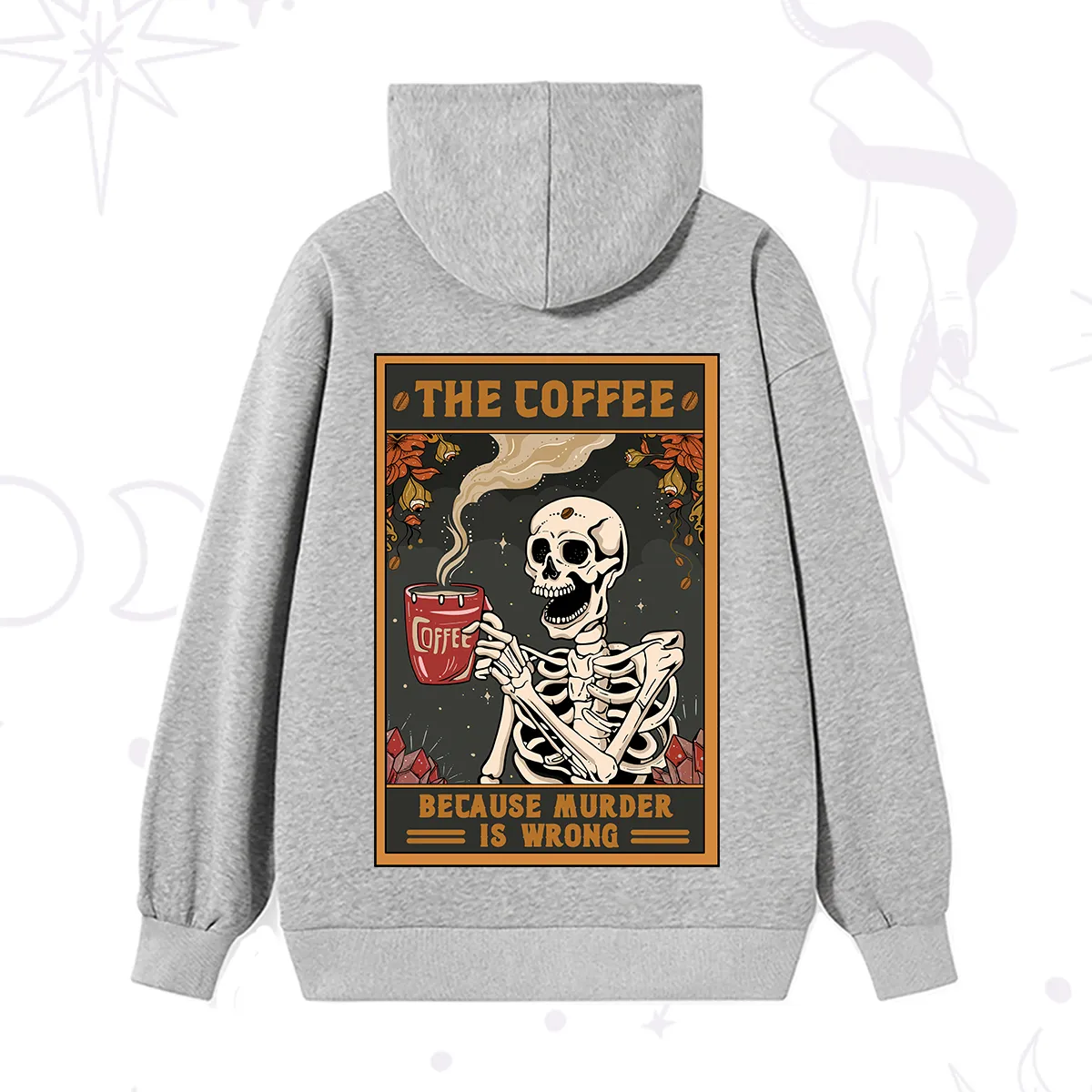 Purplehecate The Coffee Because Murder Is Wrong Oracle Card Hoodie