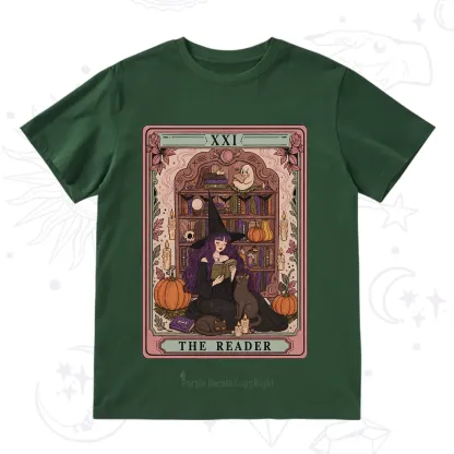 Purplehecate The Reader Tarot Bookish Witch T-Shirt