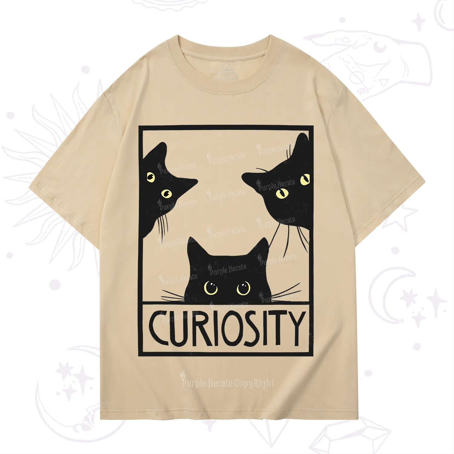 Purplehecate Curiosity Cat T-Shirt