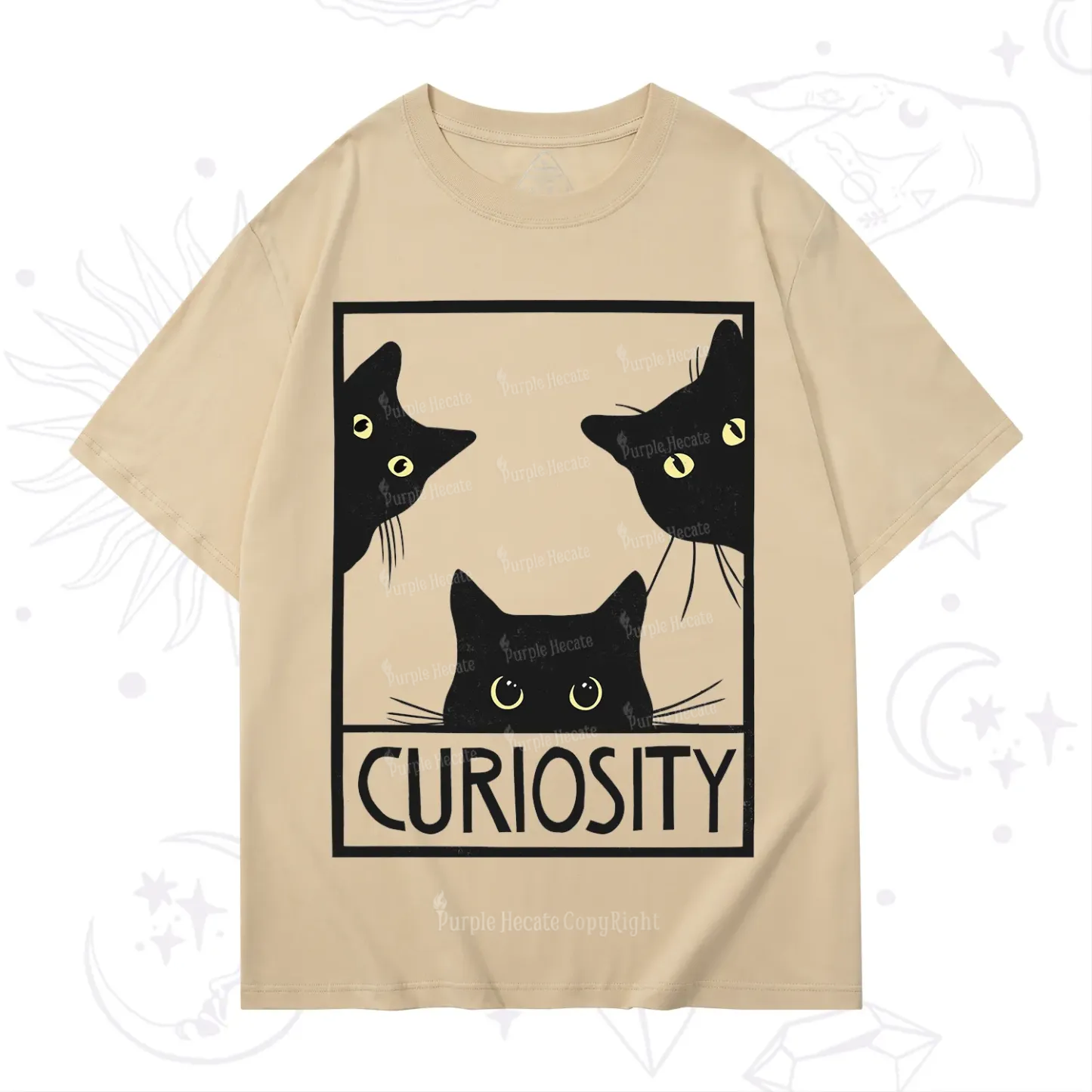 Purplehecate Curiosity Cat T-Shirt